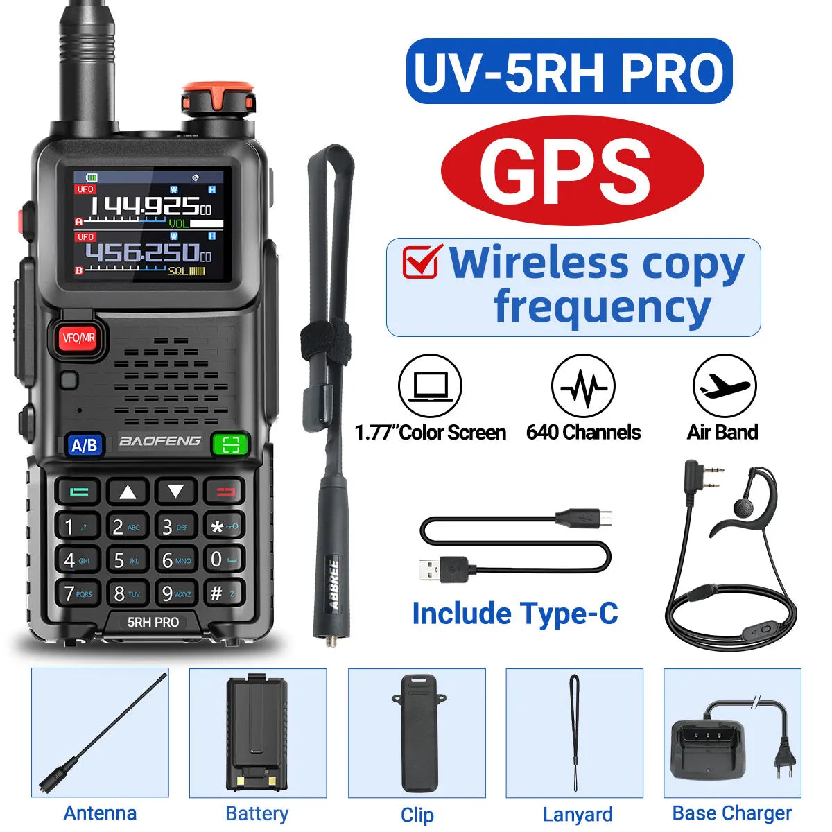 Baofeng UV-5RH PRO GPS