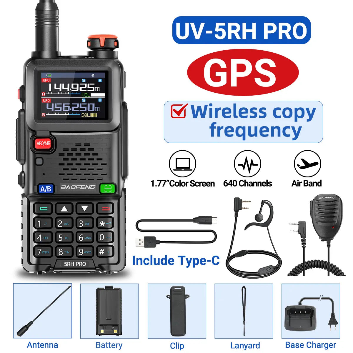Baofeng UV-5RH PRO GPS