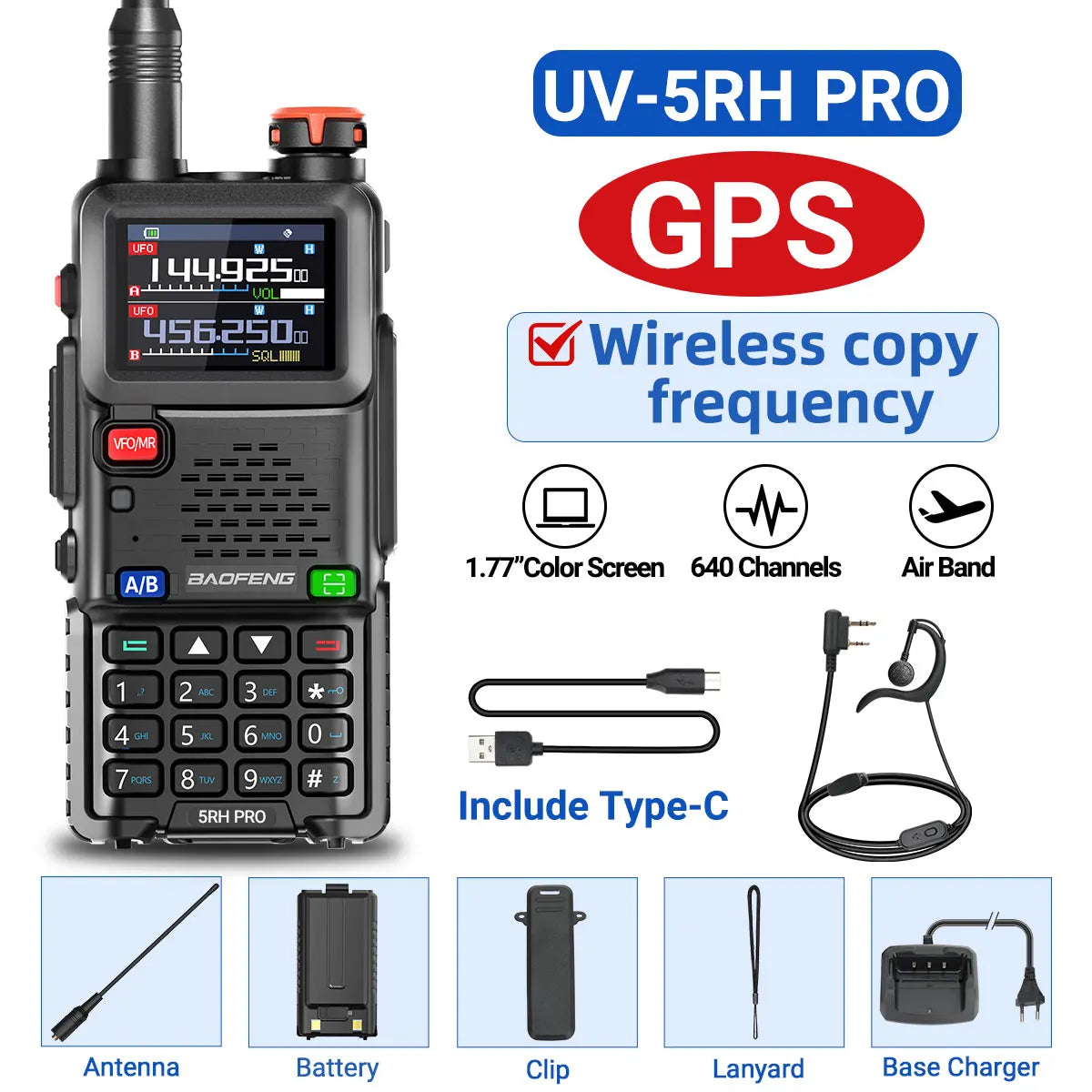 Baofeng UV-5RH PRO GPS